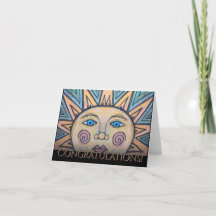 Congratulations Peace Sun Card