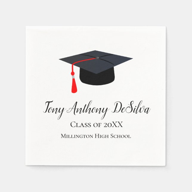 Congratulations Personalised Graduation Napkins (Front)