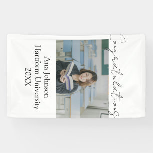 Congratulations photo graduate name university yea banner