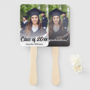 congratulations photo graduation elegant stylish hand fan