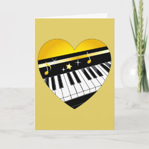 Congratulations Piano Performance with Heart Card