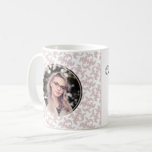 Congratulations Pink Rococo Graduation Photo Coffe Coffee Mug