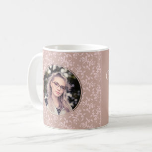 Congratulations Pink Rococo Graduation Photo Coffee Mug