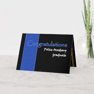CONGRATULATIONS Police Academy Graduate Card