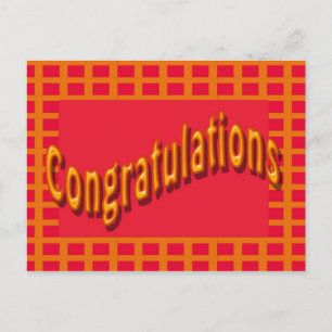 congratulations postcard