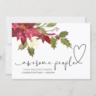 Congratulations Pregnancy Congrats Baby Christmas Card