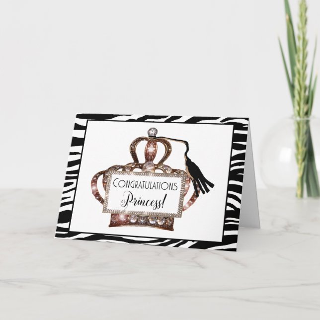 Congratulations Princess - We Bow Down To You! Car Card (Front)