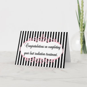 Congratulations radiation complete customise card