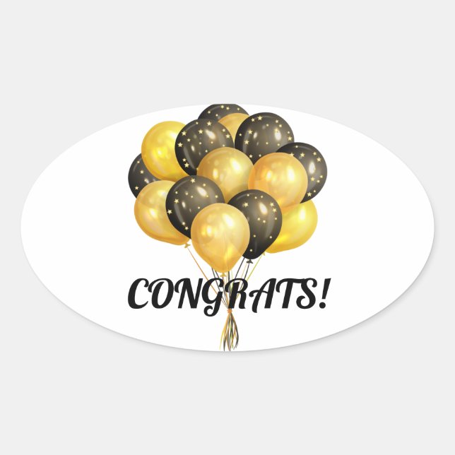 Congratulations Rectangular Sticker (Front)