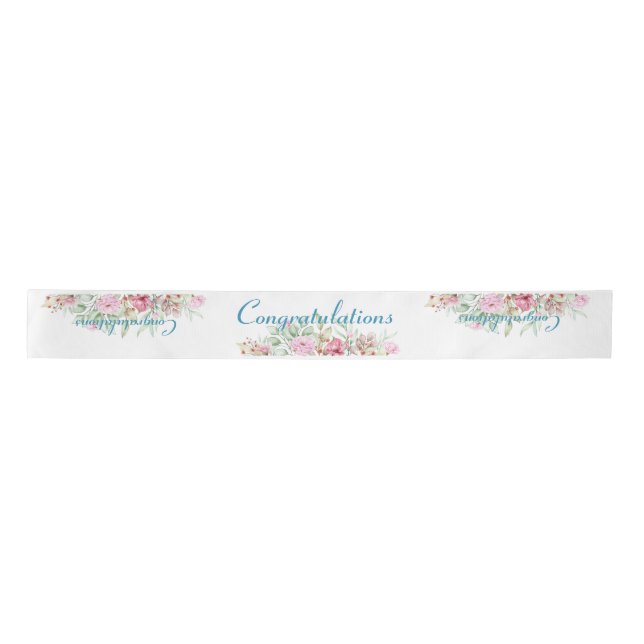 Congratulations Ribbon Satin Ribbon (Front)