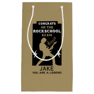 Congratulations Rock Guitar Exam Small Gift Bag