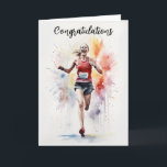 Congratulations Running Card<br><div class="desc">Card for runners and sports people congratulating them on their achievements</div>