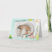 Congratulations Shelter Dog Adoption Card