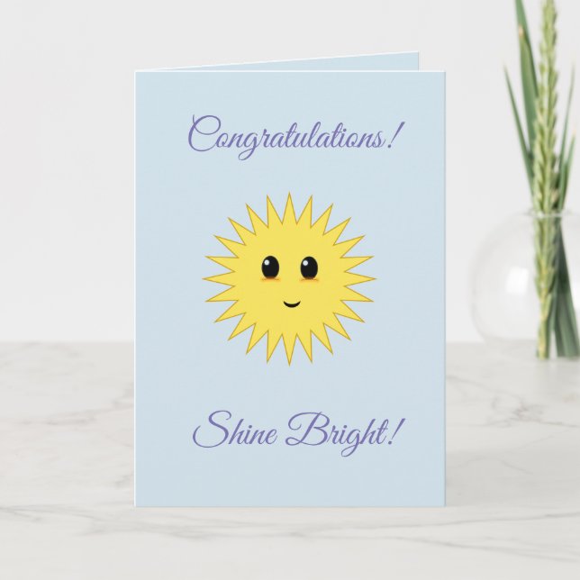 Congratulations Shine Bright Card (Front)