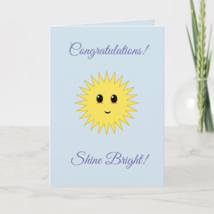 Congratulations Shine Bright Card