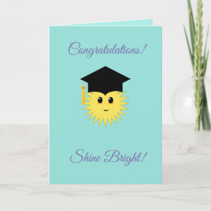 Congratulations Shine Bright Sun Card