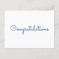 congratulations simple minimal text style card