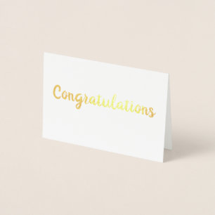 congratulations simple minimal text style card