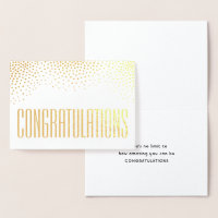 Congratulations Simple Modern Minimalist Folded