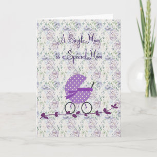 Congratulations Single Mum on New Baby Card