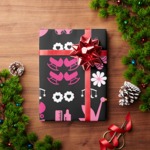 Congratulations Stalk Delivery Twin Girls Wrapping Paper