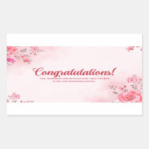 Congratulations  stickers 