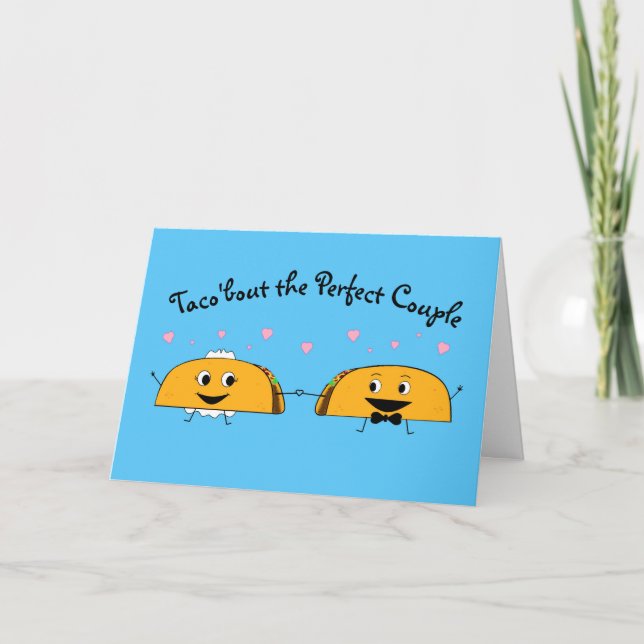 Congratulations Taco Wedding Card (Front)