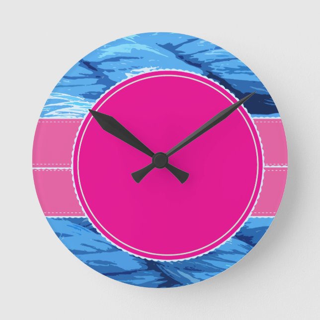 congratulations thanks shower gift party colourful round clock (Front)