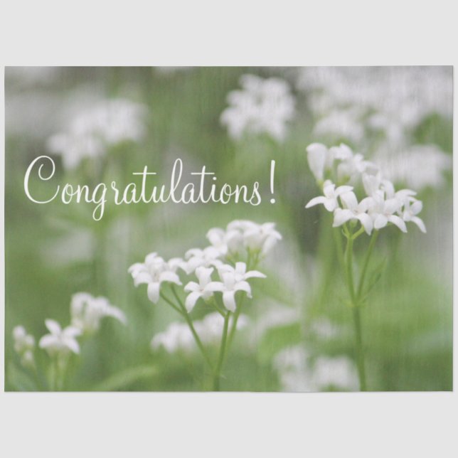 Congratulations Tissue Papaer Paper (Front)