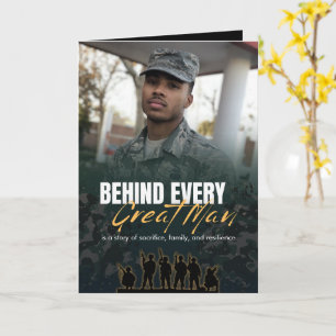 Congratulations to a Great Man - Military Card