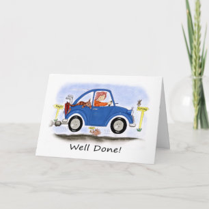 Congratulations To Female Passed Driving Test Card