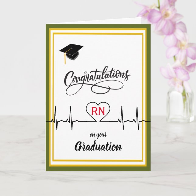 Congratulations to Nurse on their Graduation Card (Orchid)
