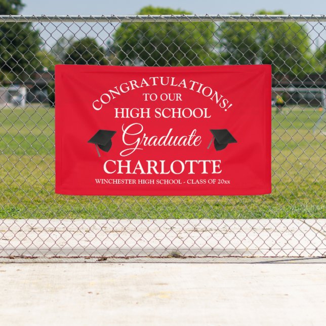 Congratulations to our graduate custom red banner (Insitu)