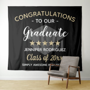 Congratulations To Our Graduate Graduation Party Tapestry