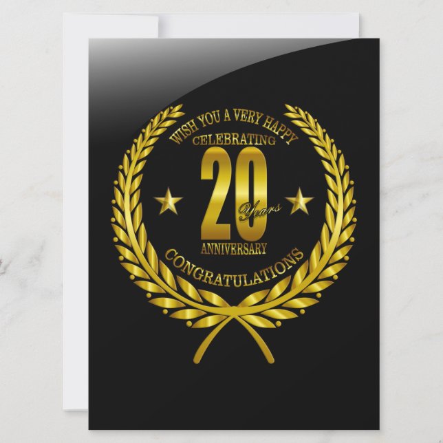 Congratulations to the 20th Anniversary (Front)