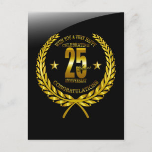 Congratulations to the 25th Anniversary Postcard