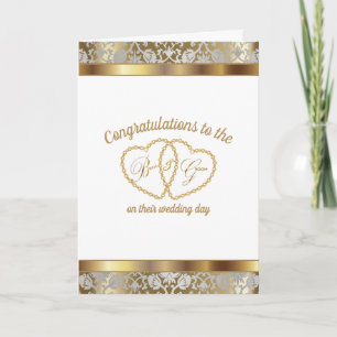 Congratulations to the Bride and Groom - Wedding Card