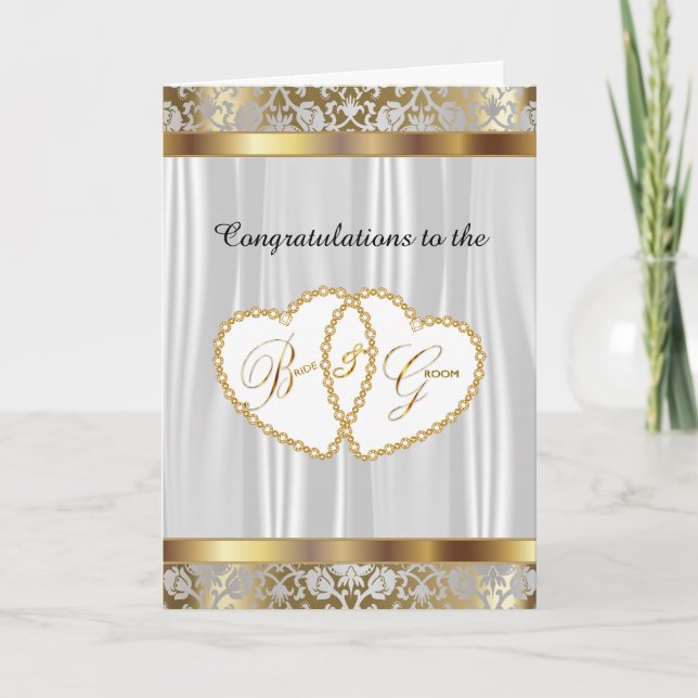 Congratulations to the Bride and Groom - Wedding Card (Front)
