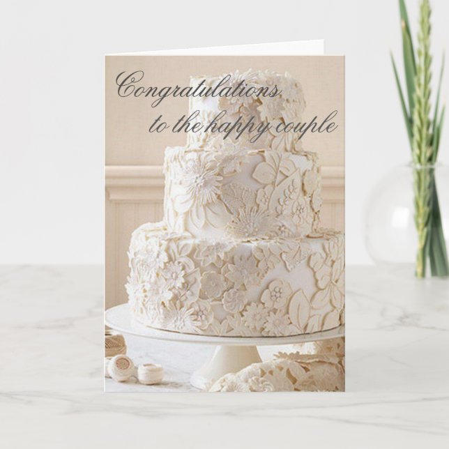 Congratulations to the happy couple card (Front)