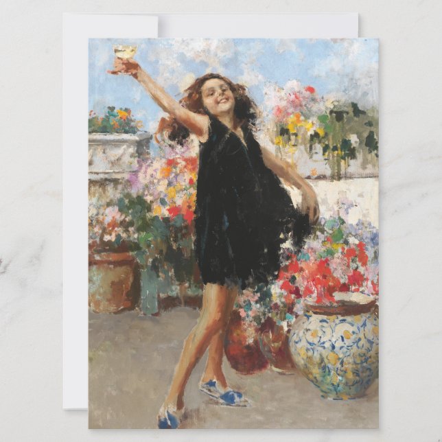 Congratulations Toast (by Vincenzo Irolli) Holiday Card (Front)