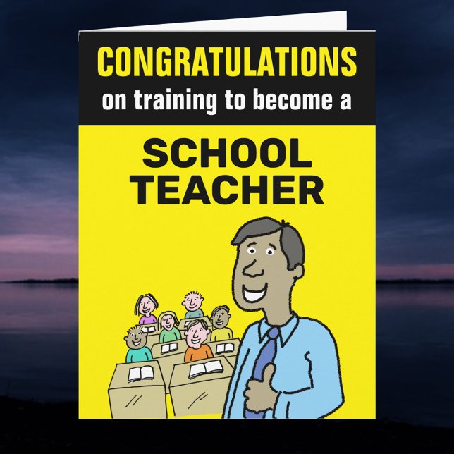 Congratulations training to become a Schoolteacher Card (Creator Uploaded)