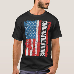 Congratulations Trump American Flag T-Shirt