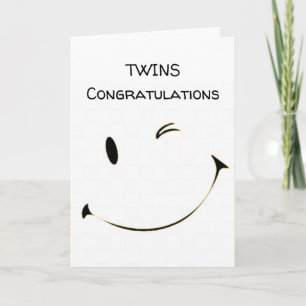 ***CONGRATULATIONS** ***TWINS*** CARD