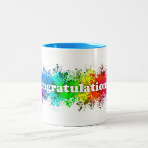 ***CONGRATULATIONS*** Two-Tone COFFEE MUG