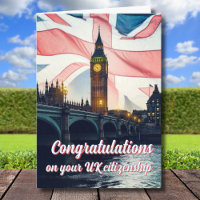 Congratulations UK Citizenship Britain Flag