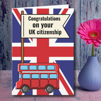 Congratulations UK Citizenship Great Britain Card