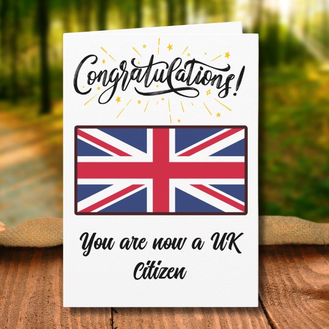 Congratulations UK Citizenship Union Jack Card (Creator Uploaded)