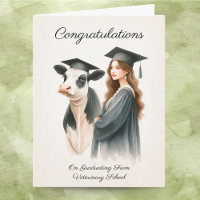 Congratulations Veterinary School Cow And Graduate