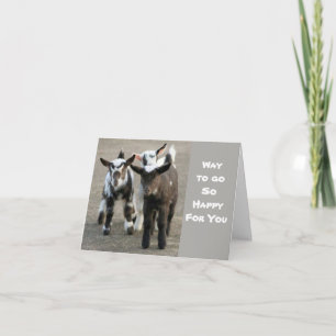 "CONGRATULATIONS"  ****WAY TO GO**** CARD