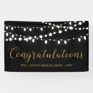 Congratulations Wedding Anniversary Party Banner